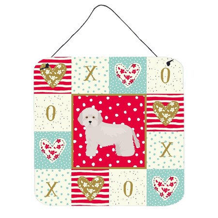 Carolines Treasures 6 x 6 in. Cyprus Poodle Love Wall or Door Hanging Prints CK5825DS66
